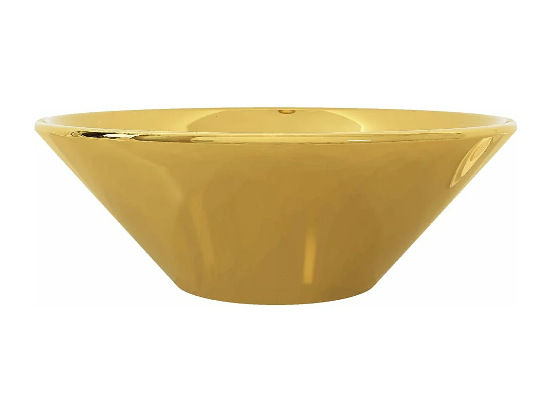 Lavabo 42 x 14 cm Céramique Doré