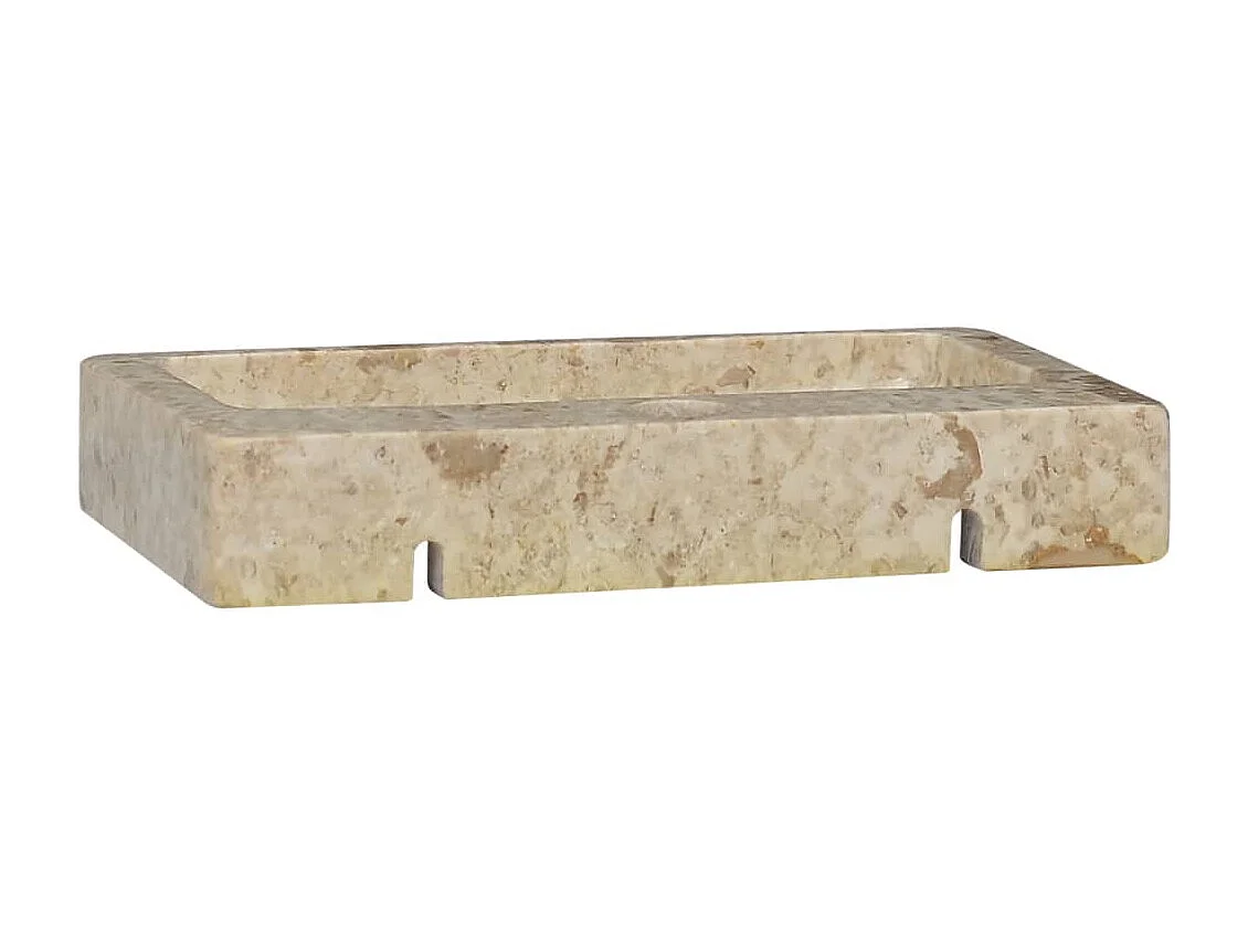 Lavabo mural crème 38x24x6,5 cm marbre