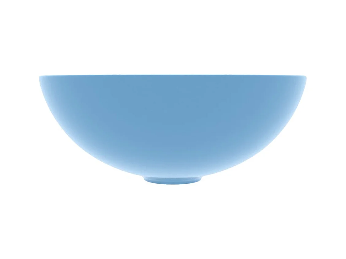 Lavabo de salle de bain Céramique Bleu clair Rond