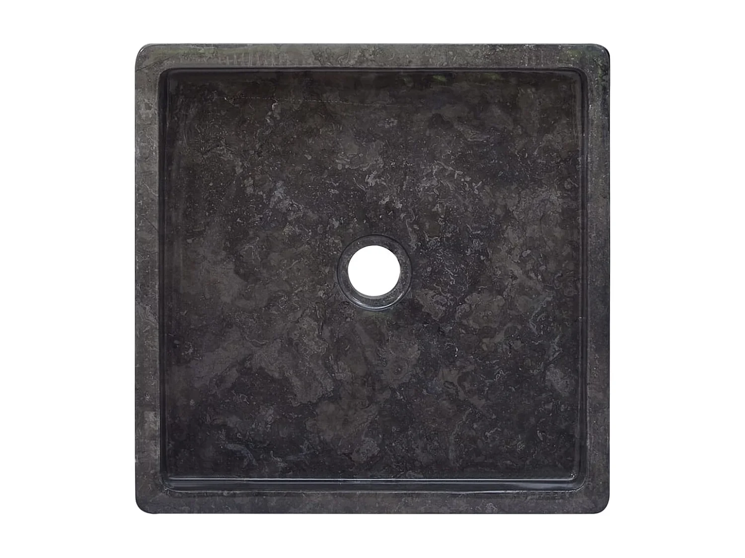 Lavabo Nero 40x40x10 cm Marmo