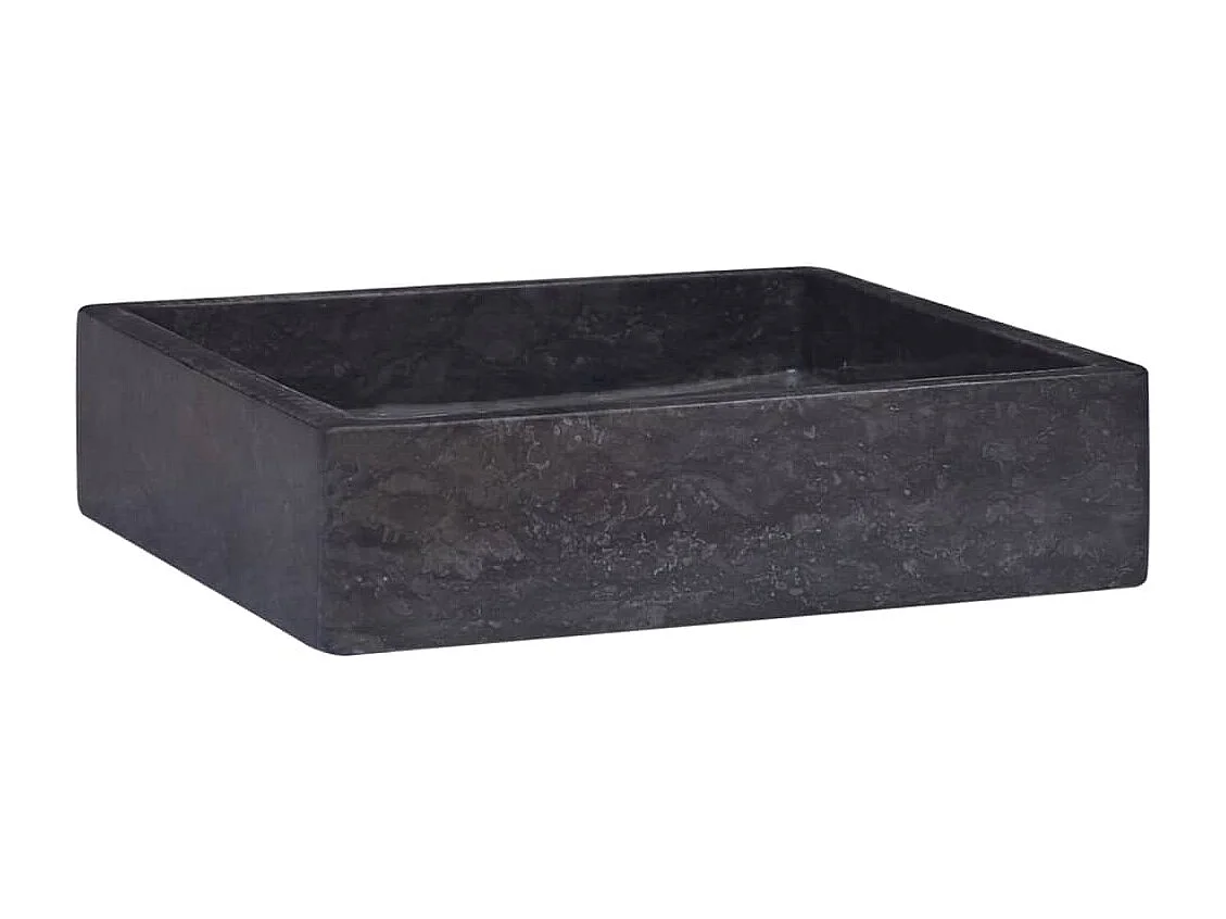 Lavabo Nero 40x40x10 cm Marmo