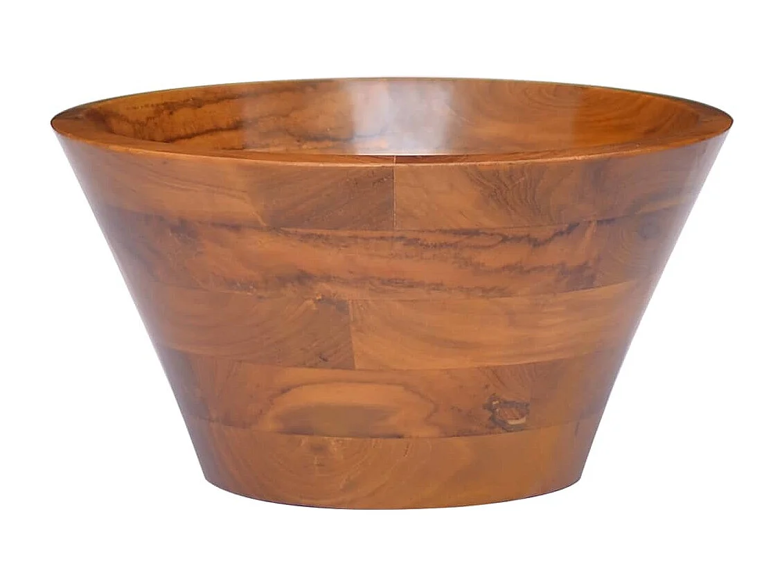 Waschbecken aus massivem Teakholz Φ40x20 cm