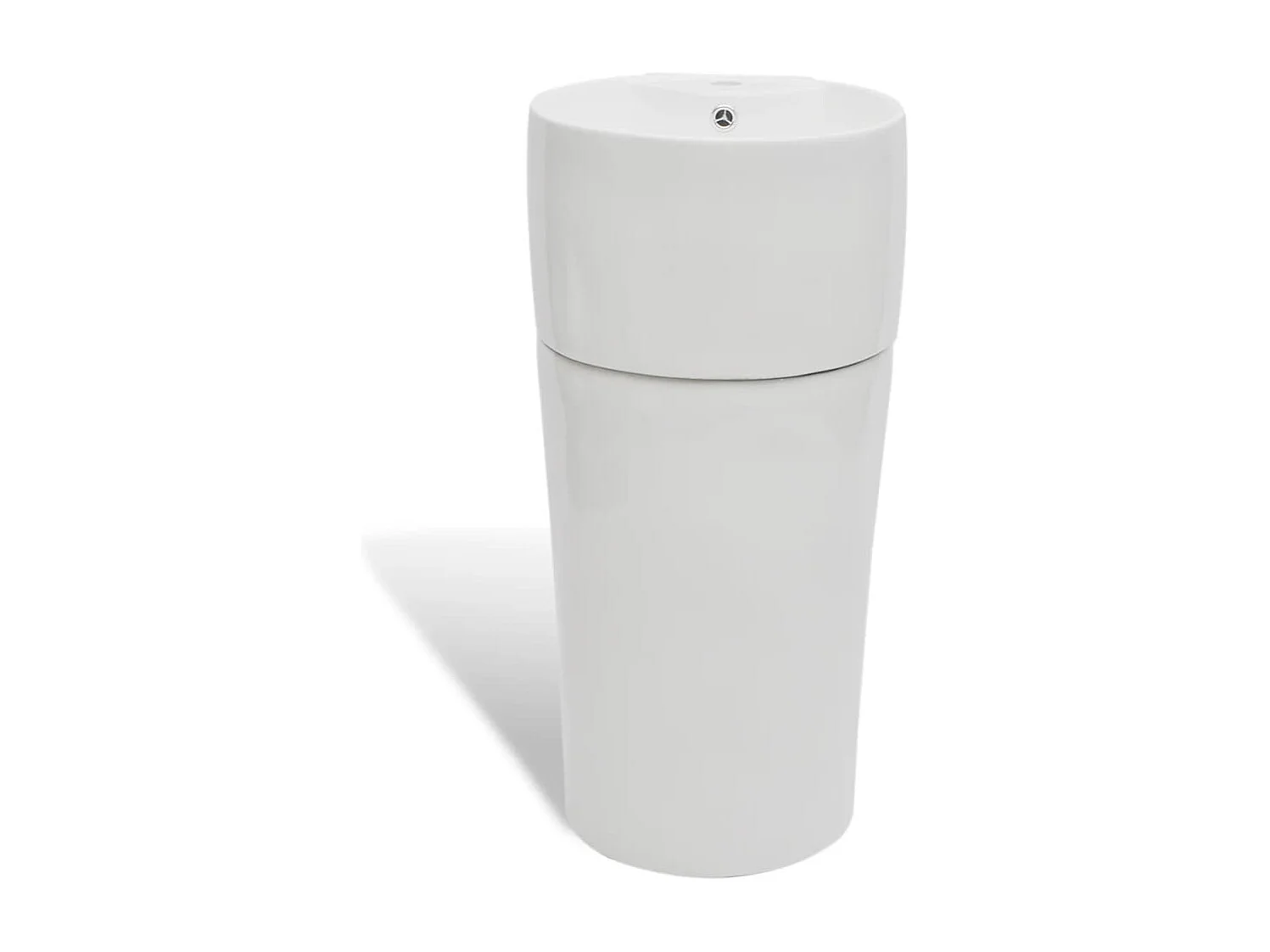 Vasque à trou de trop-plein/robinet céramique Blanc pour salle de bain