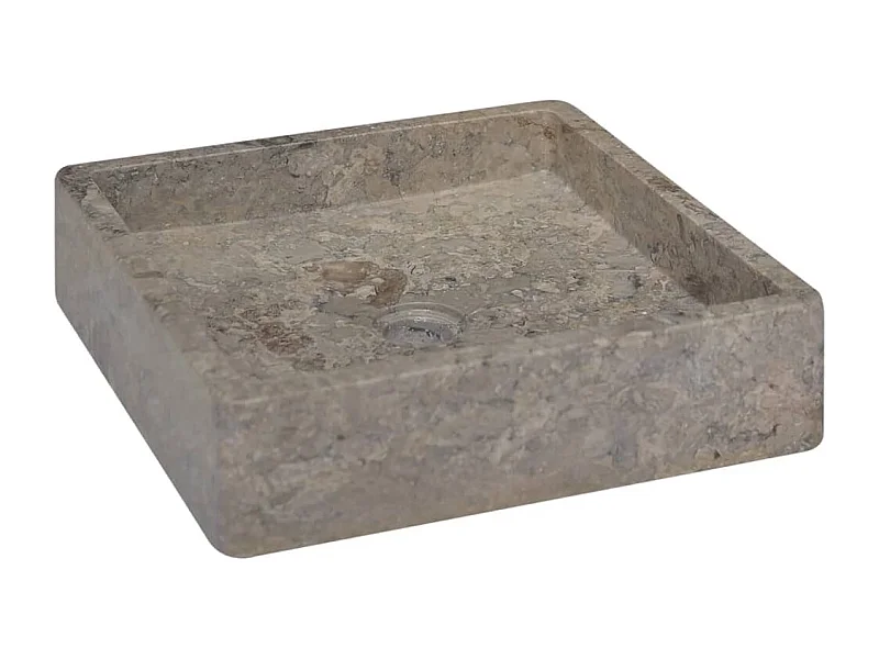 Lavabo Grigio 40x40x10 cm Marmo