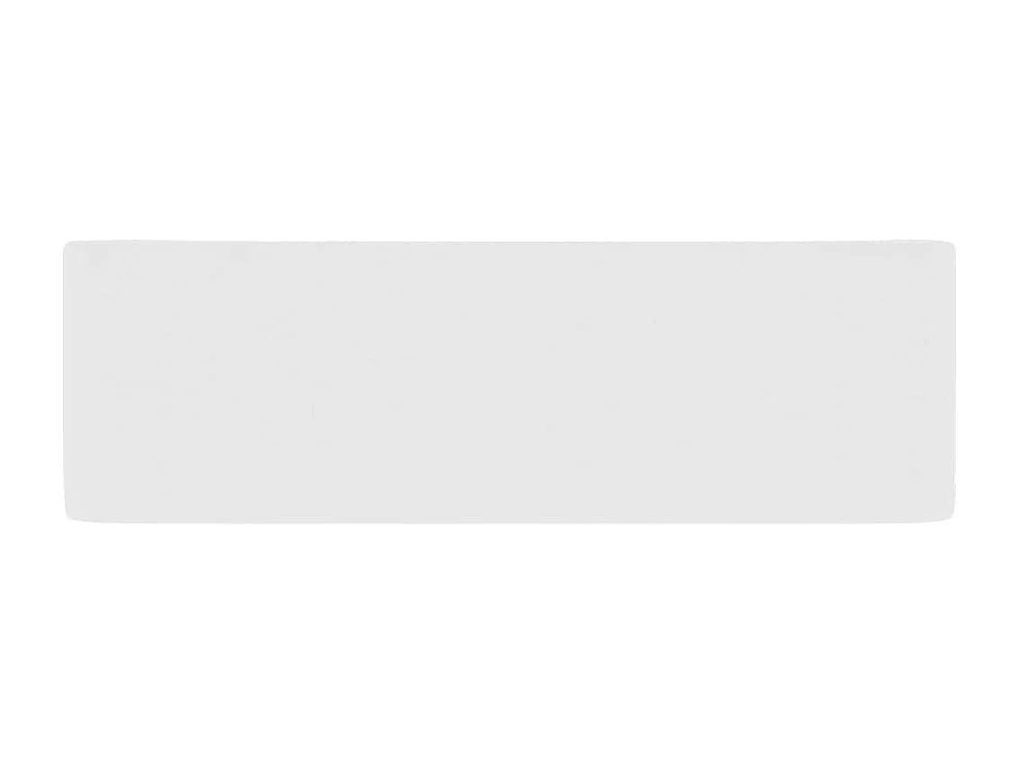 Pia de luxo branco fosco 41x30x12 cm cerâmica