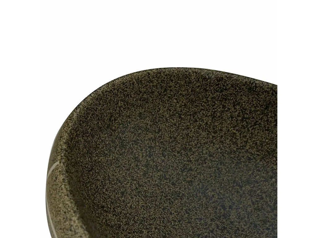 Mehrfarbiges ovales Aufsatzwaschbecken 59x40x15 cm aus Keramik