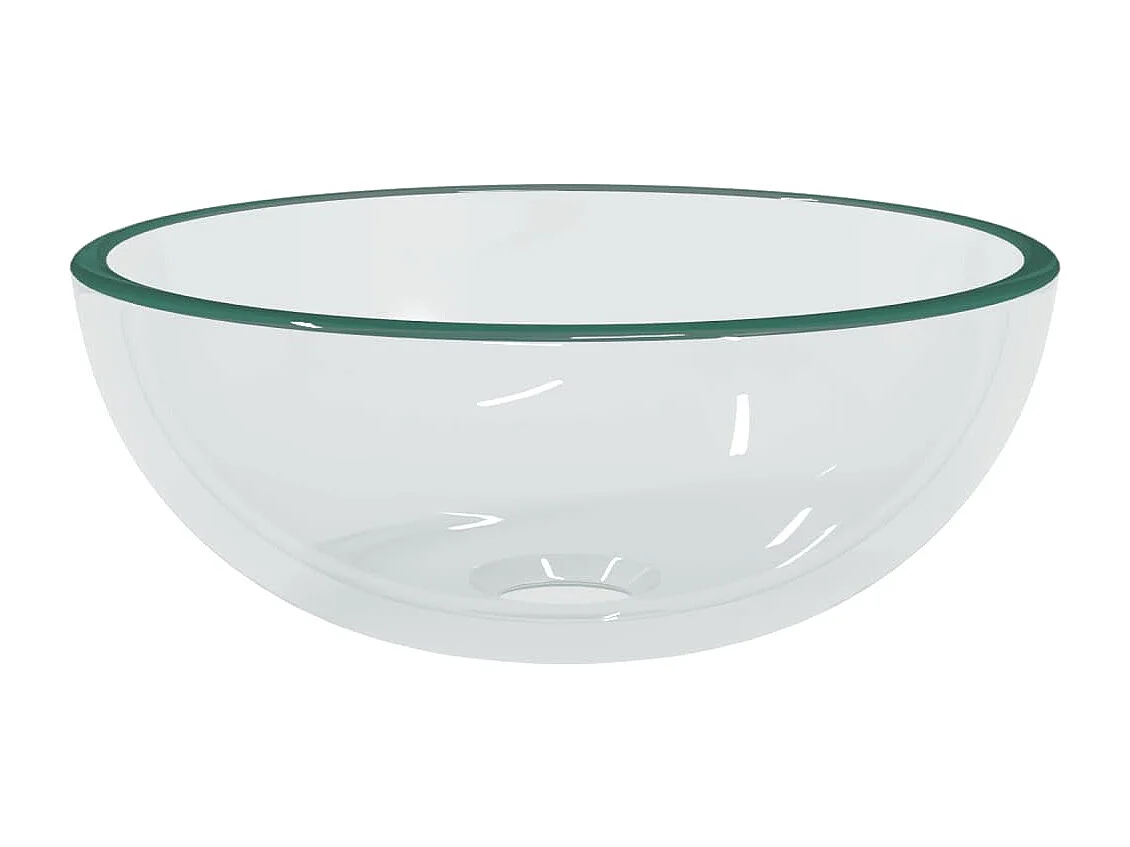 Lavabo Verre trempé 30x12 cm Transparent