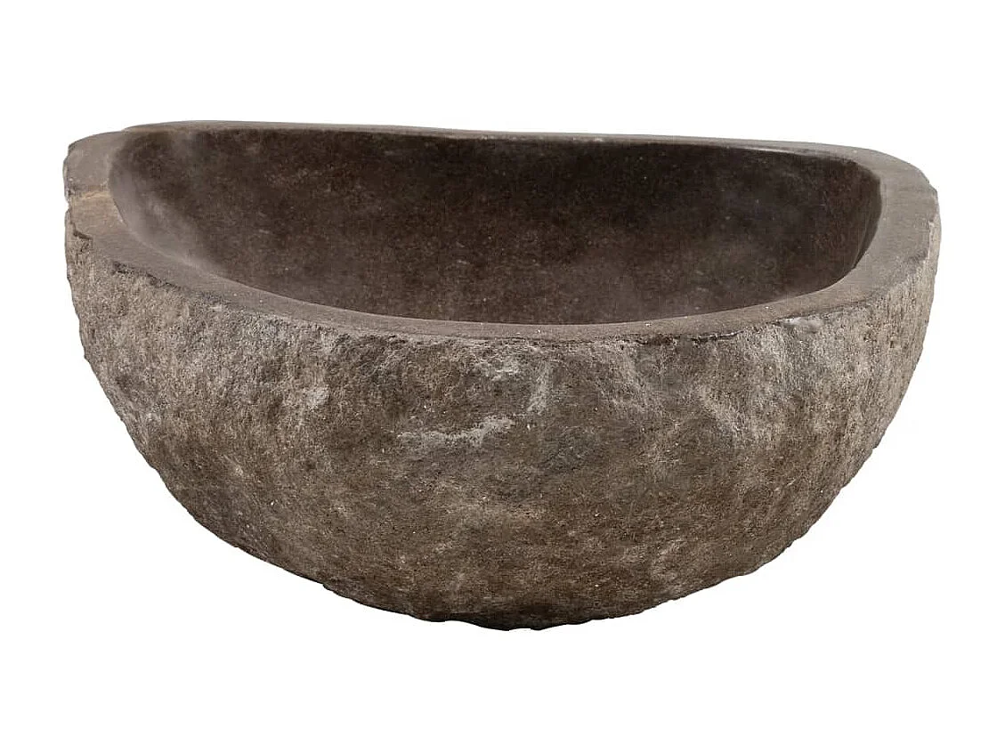 Lavabo in pietra di fiume Ovale (45-53)x(34-41) cm