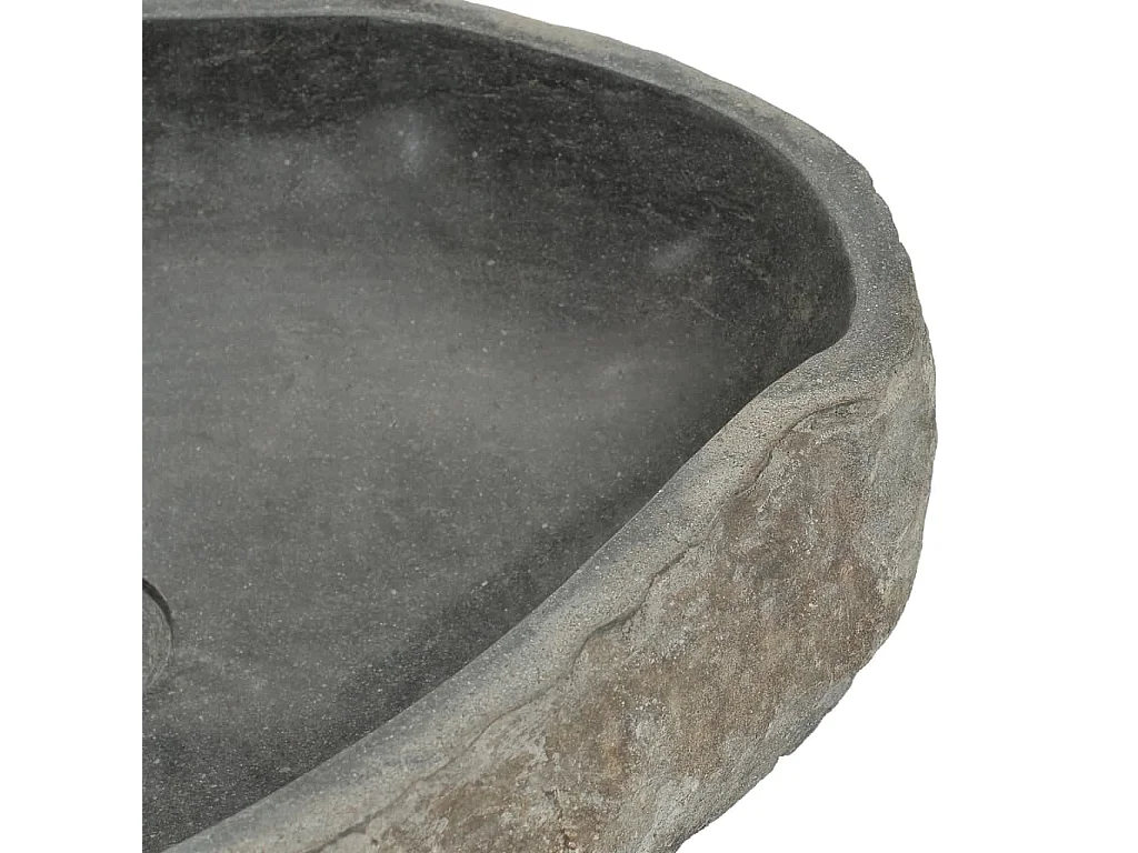 Lavabo in pietra di fiume Ovale (45-53)x(34-41) cm