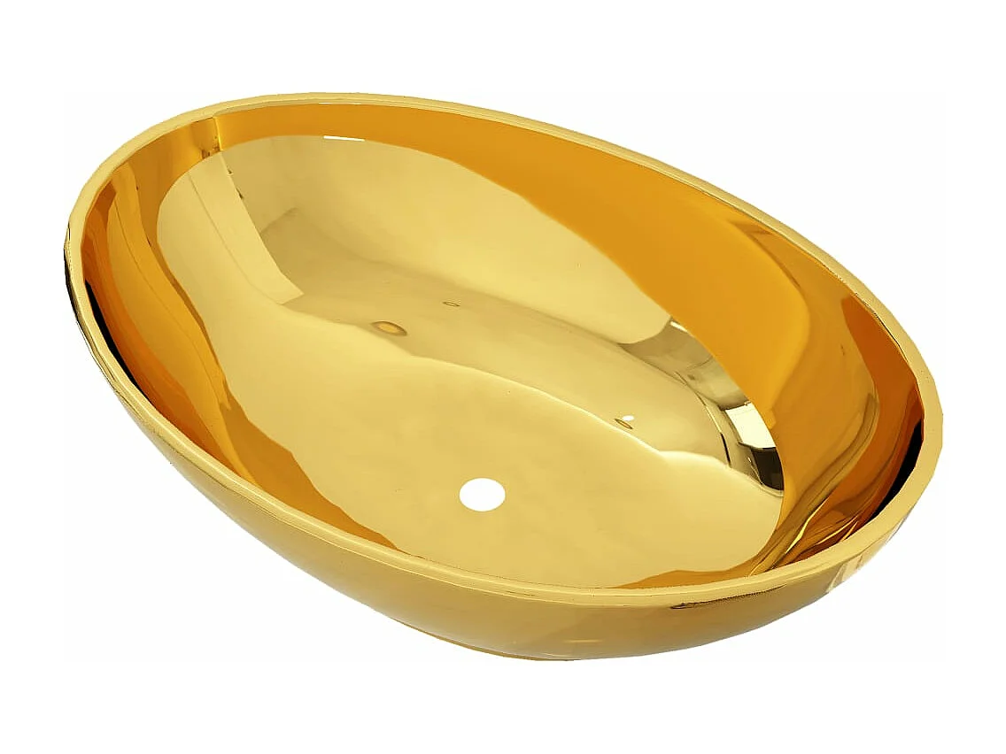 Lavabo 40  x 33 x 13,5 cm Céramique Doré