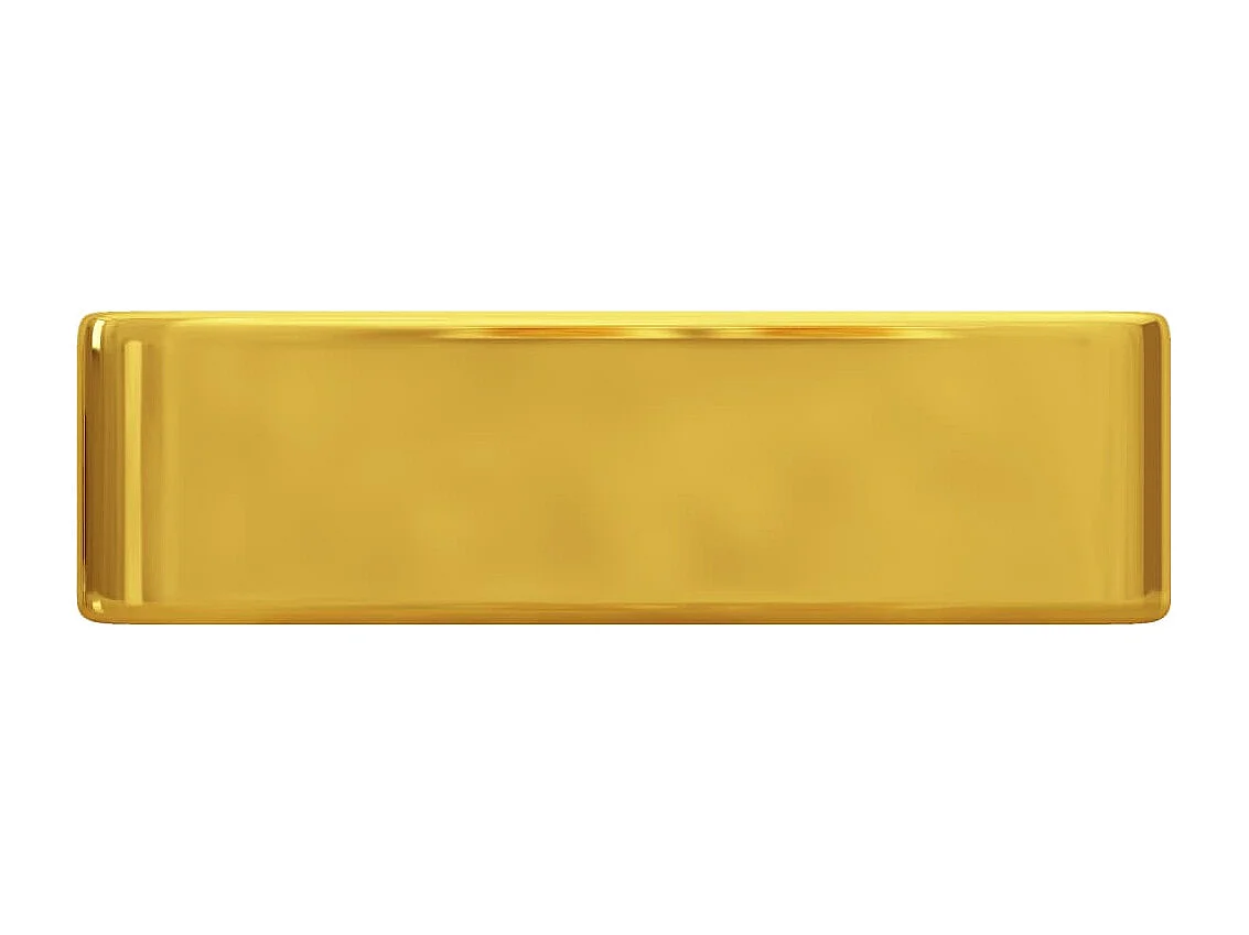 Lavabo avec trou pour robinet 48 x 37 x 13,5 cm Céramique Doré