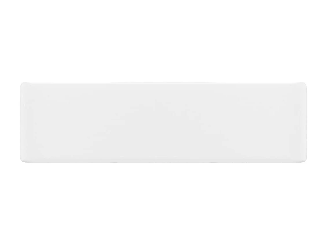 Bacia quadrada com torneira de cerâmica branca para banheiro