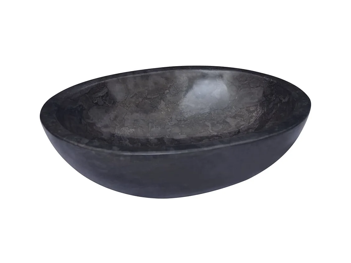 Zwarte spoelbak 53x40x15 cm marmer