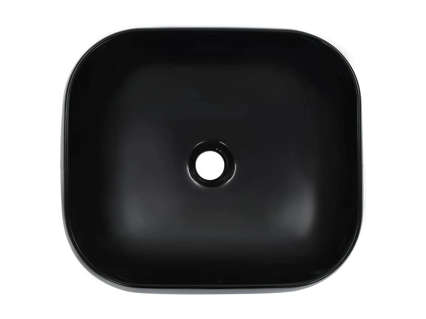 Lavabo 44,5 x 39,5 x 14,5 cm Céramique Noir