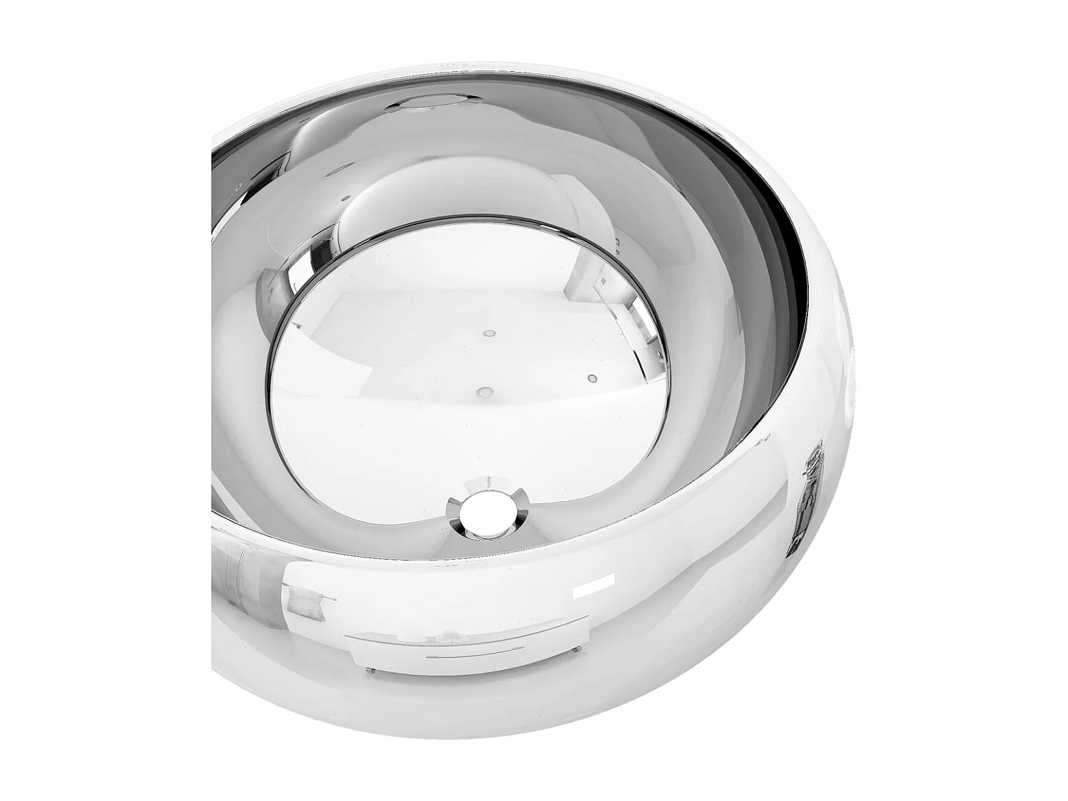 Lavabo 40 x 15 cm Cerámica Plata