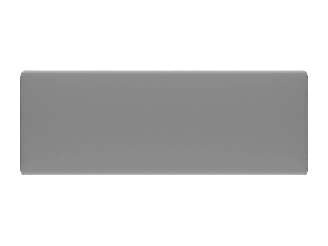 Lavabo carré à trop-plein Gris clair mat 41x41 cm Céramique