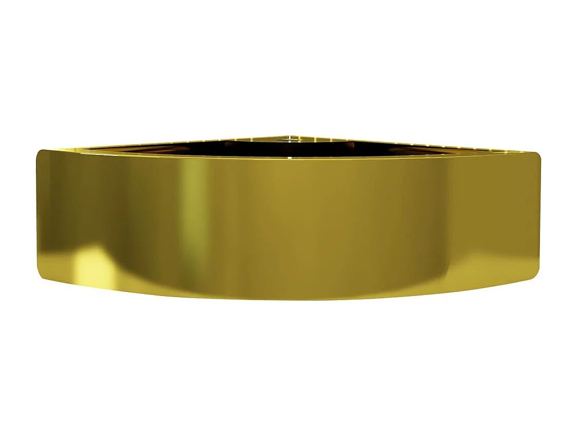 Lavabo avec trop-plein 45x32x12,5 cm Céramique Doré