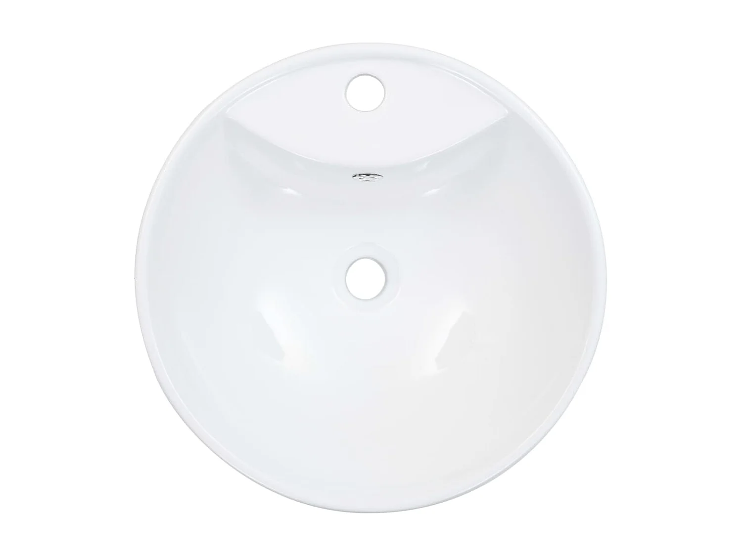 Lavabo avec trop-plein 46,5 x 18 cm Céramique Blanc