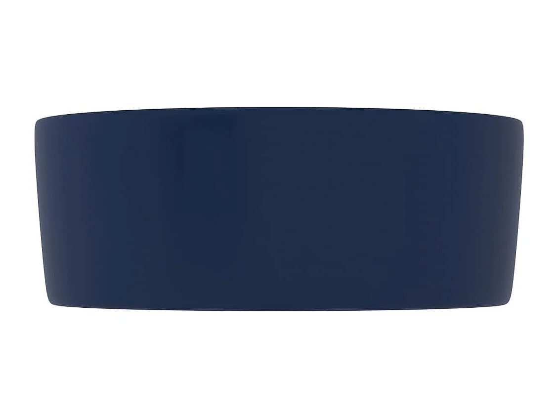 Lavabo rotondo di lusso Blu scuro opaco 40x15 cm Ceramica