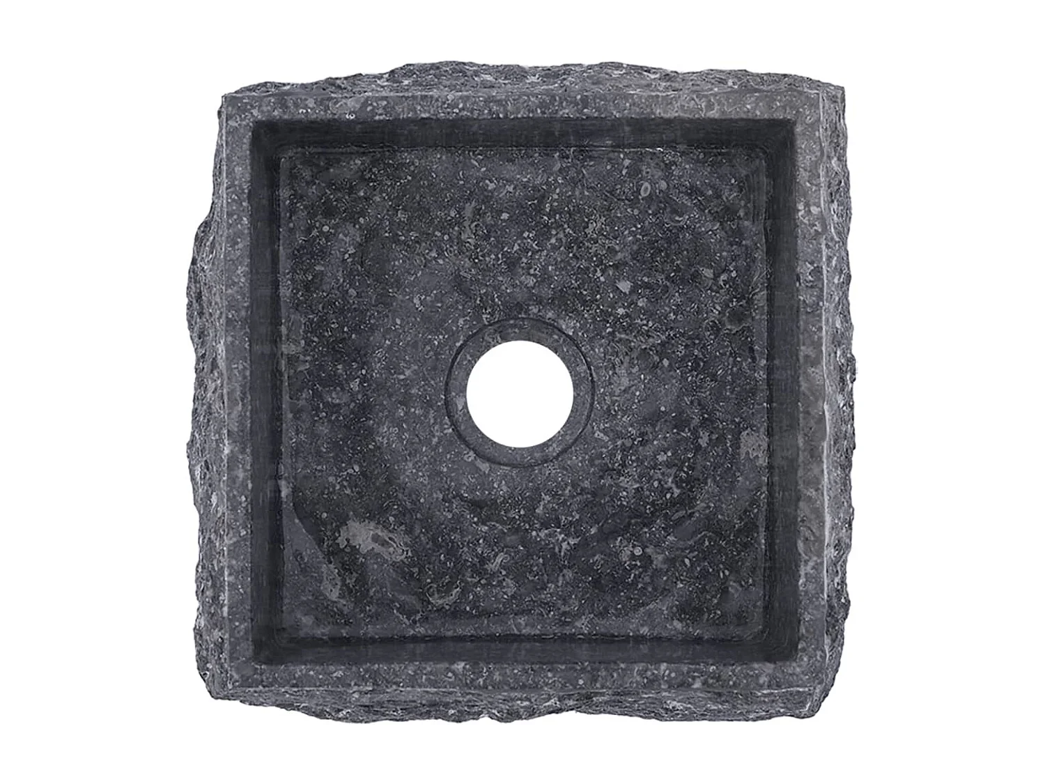 Graues Waschbecken 30x30x13 cm Marmor