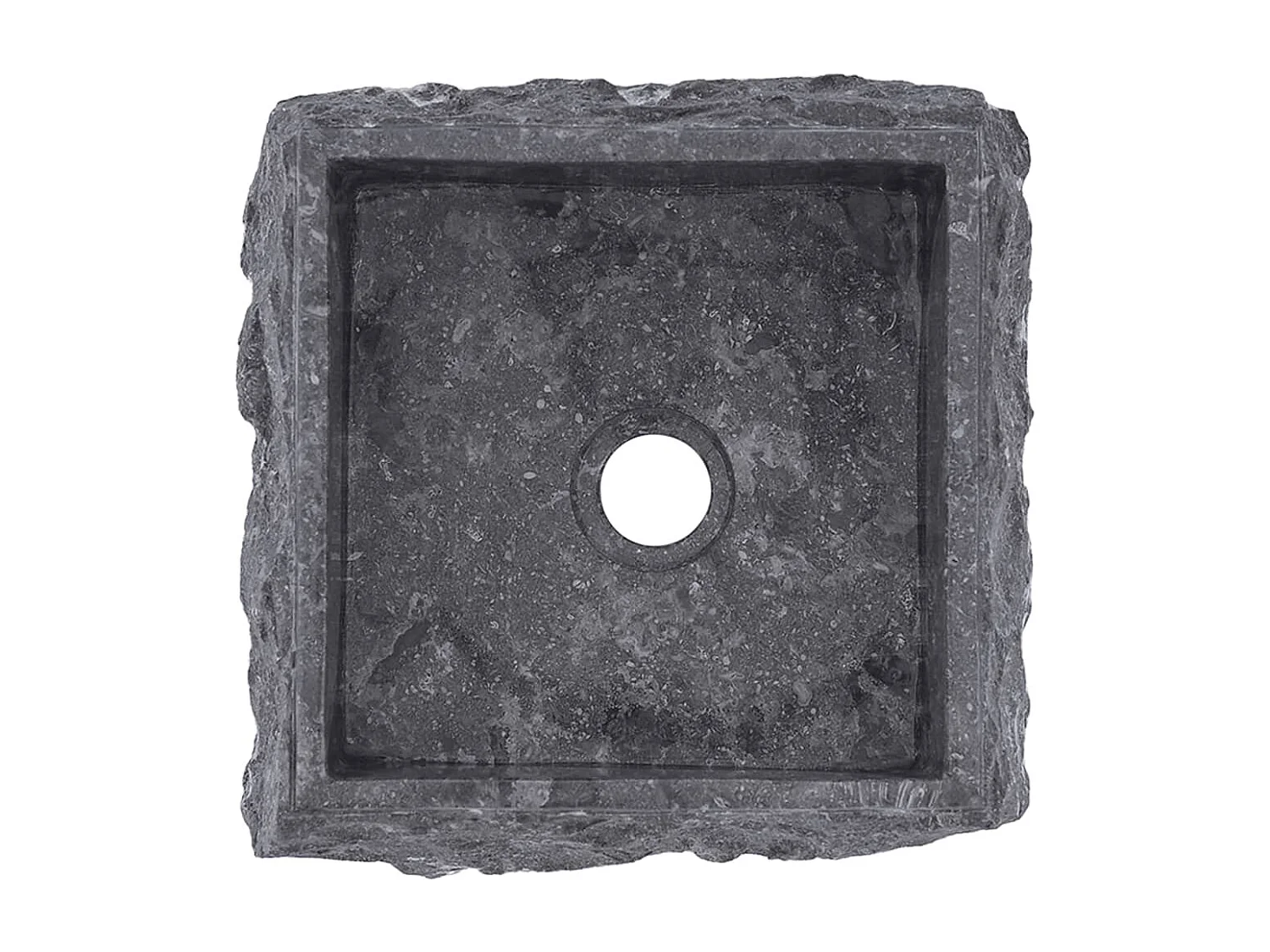 Graues Waschbecken 30x30x13 cm Marmor