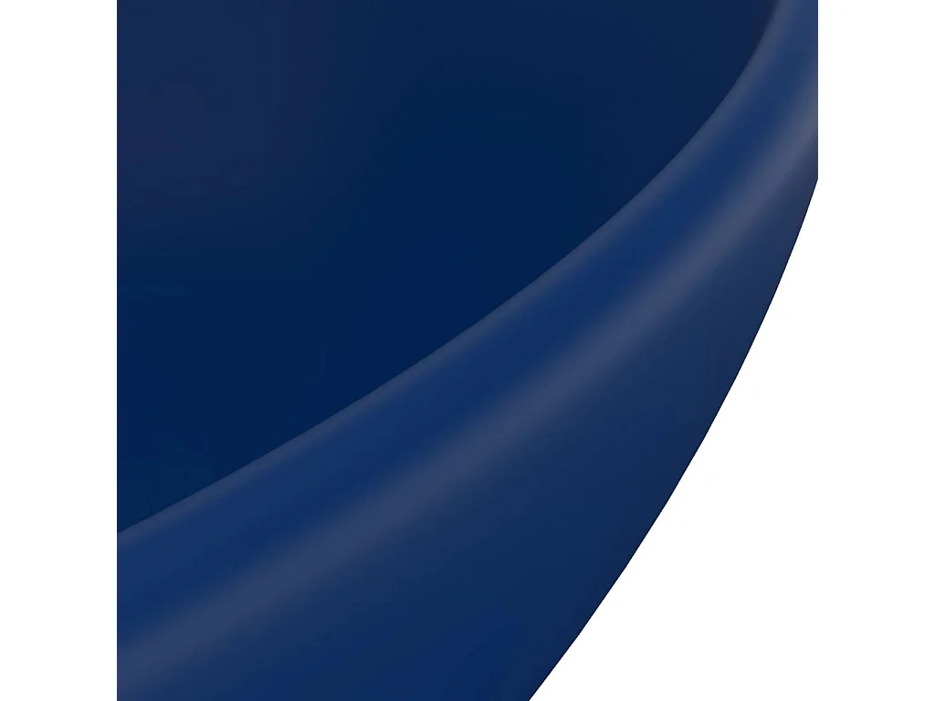 Lavabo ovale de luxe Bleu foncé mat 40x33 cm Céramique