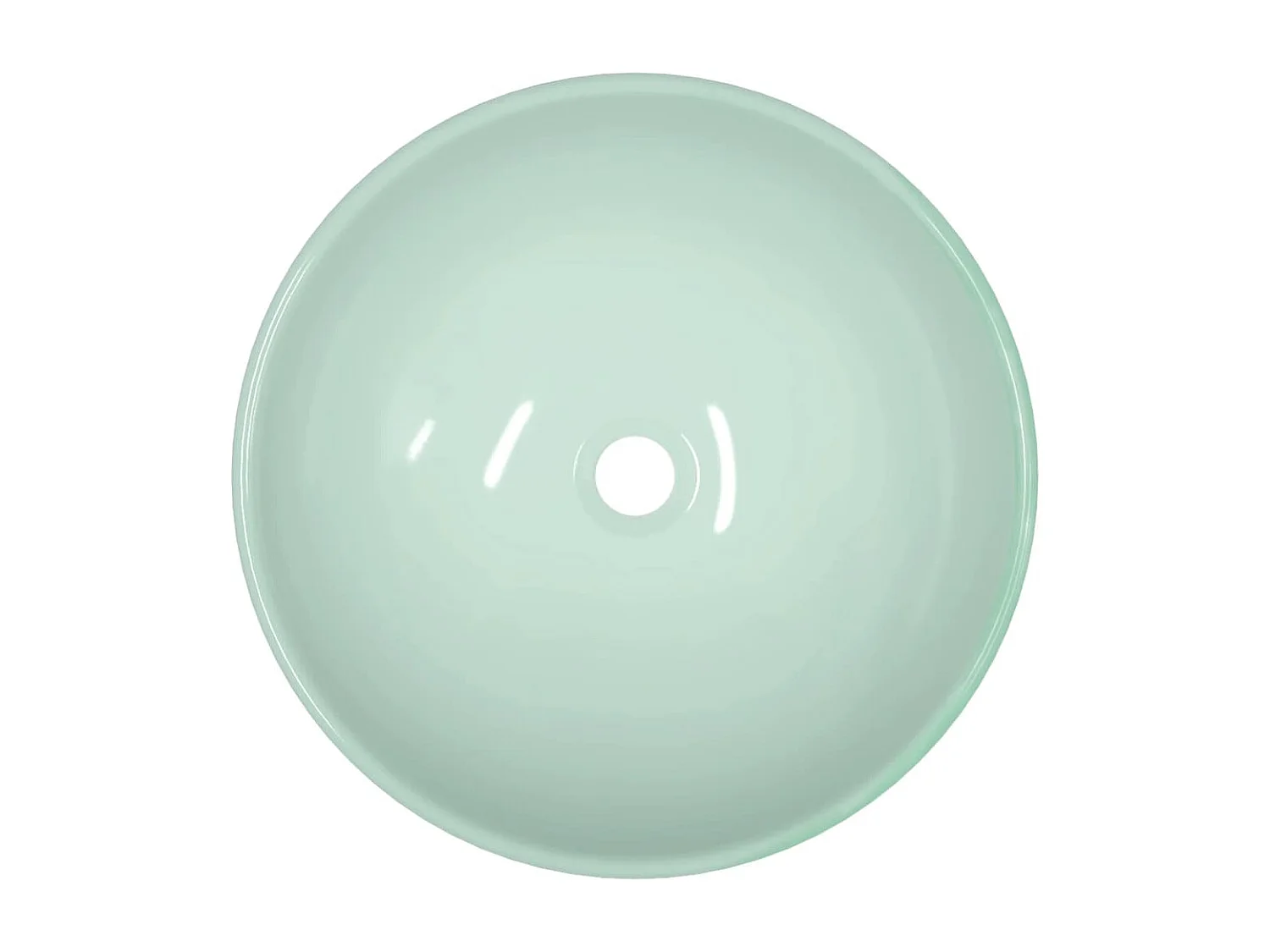 Lavabo in Vetro Temperato 42x14 cm Bianco