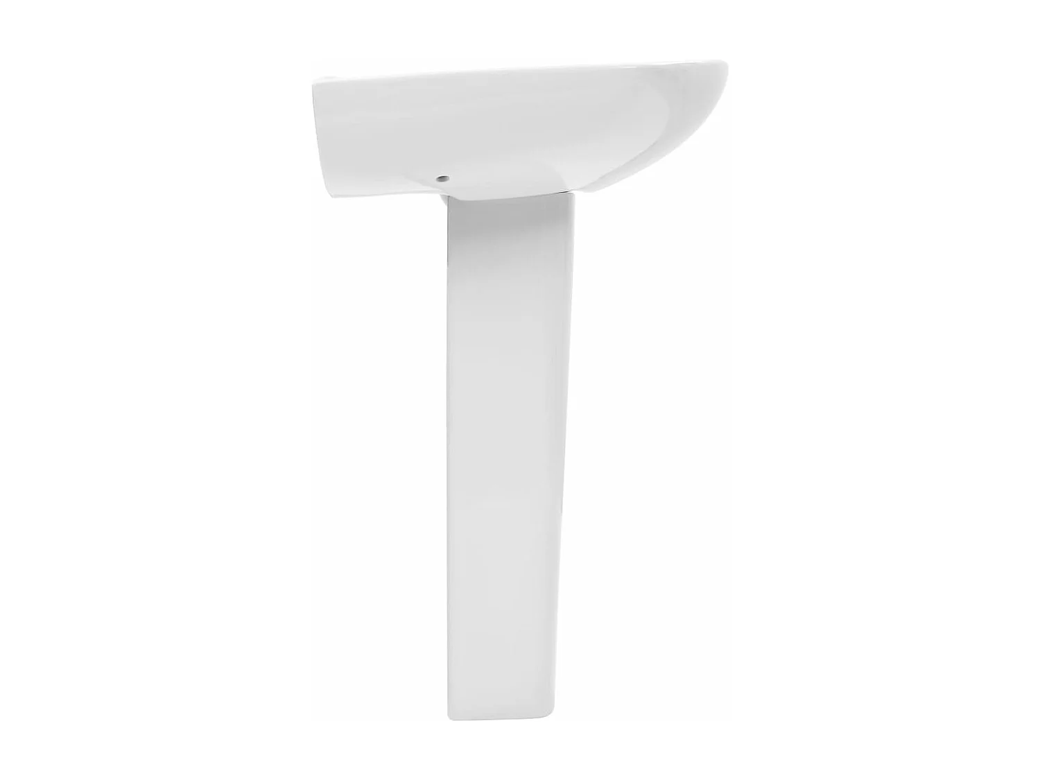 Vasque autoportant avec socle Céramique Blanc 650x520x200 mm