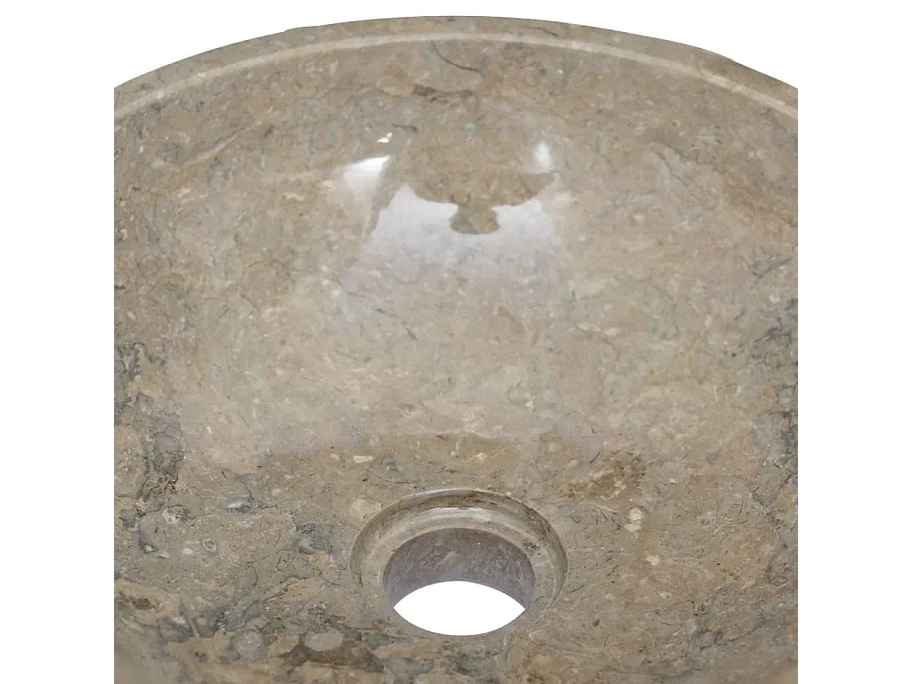 Lavabo Gris Ø40x12 cm Marbre