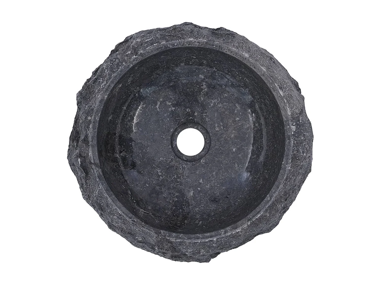 Lavabo Gris Ø40x12 cm Marbre