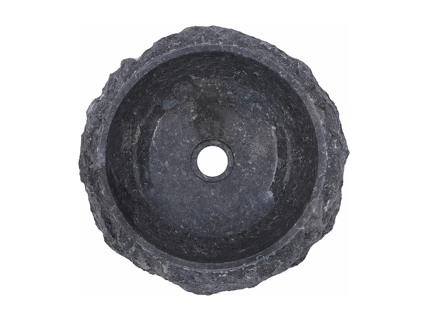 Lavabo Gris Ø40x12 cm Marbre