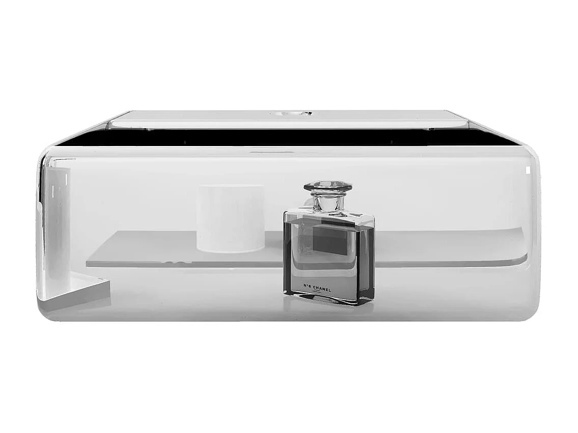 Lavabo avec trou pour robinet 38x30x11,5 cm Céramique Argenté