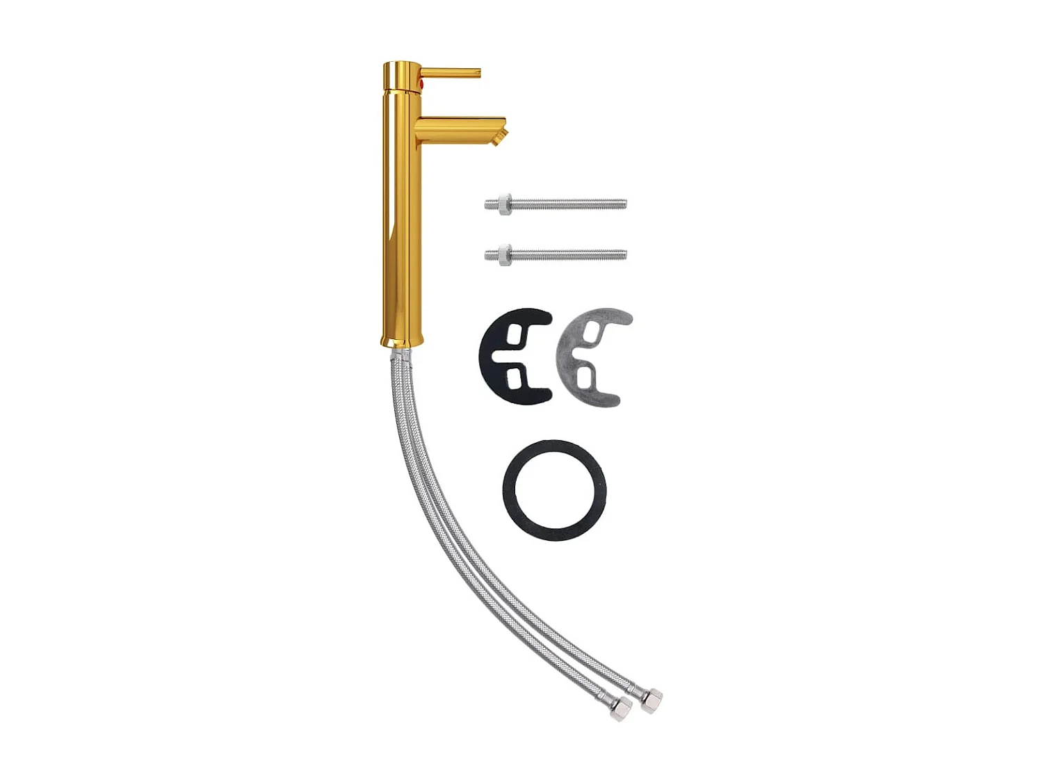 Lavabo vasca con rubinetto e piletta push-pull In vetro temperato