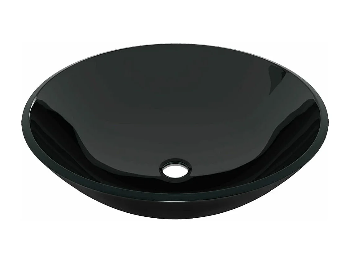 Lavabo vasca con rubinetto e piletta push-pull In vetro temperato