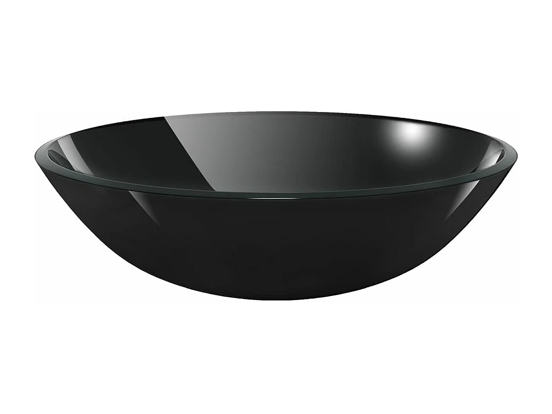 Lavabo de baño con grifo y desagüe push-pull Vidrio templado