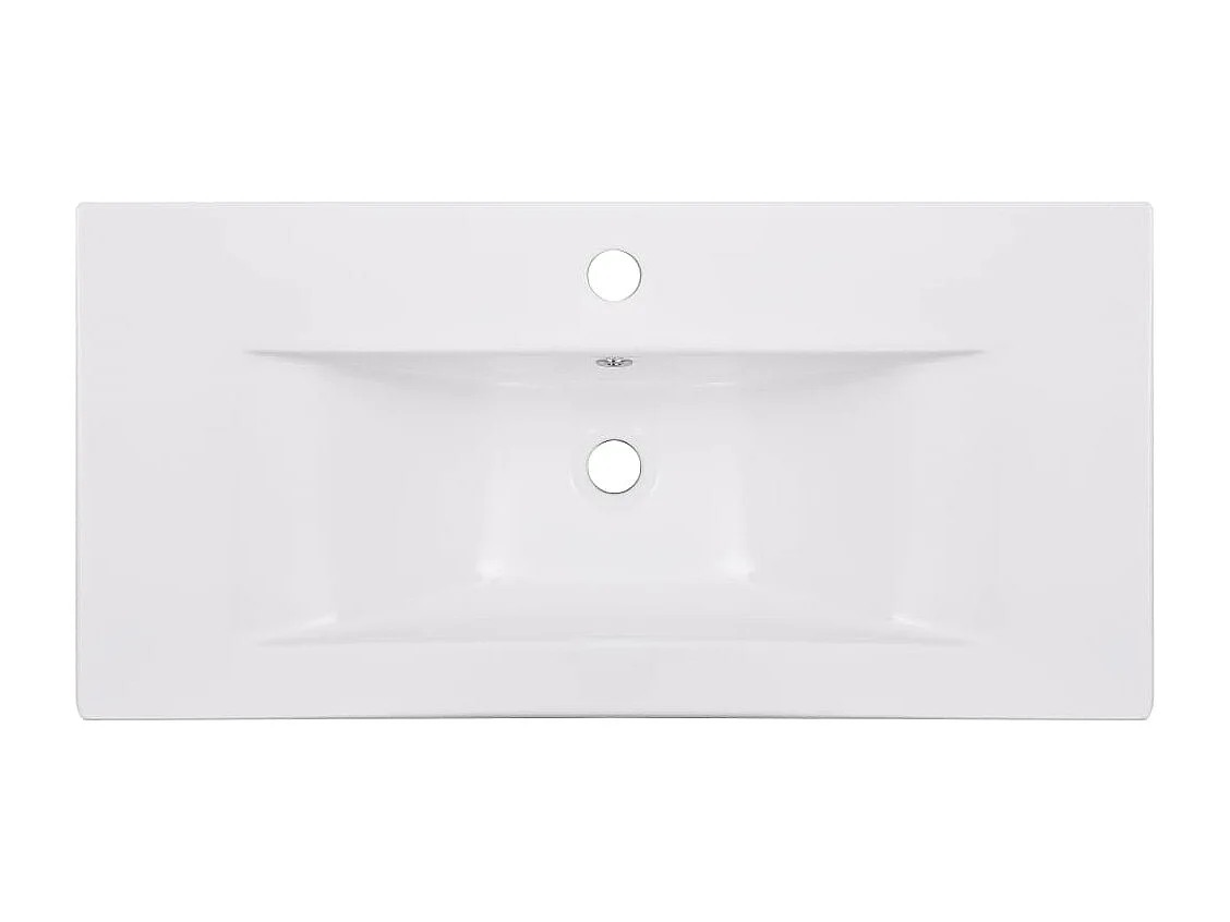 Lavello incasso 81 x 39,5 x 18,5 cm Ceramica Bianca