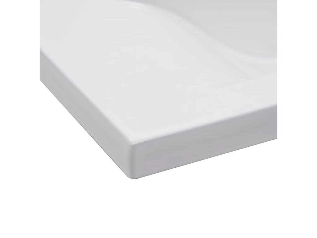 Lavello incasso 81 x 39,5 x 18,5 cm Ceramica Bianca