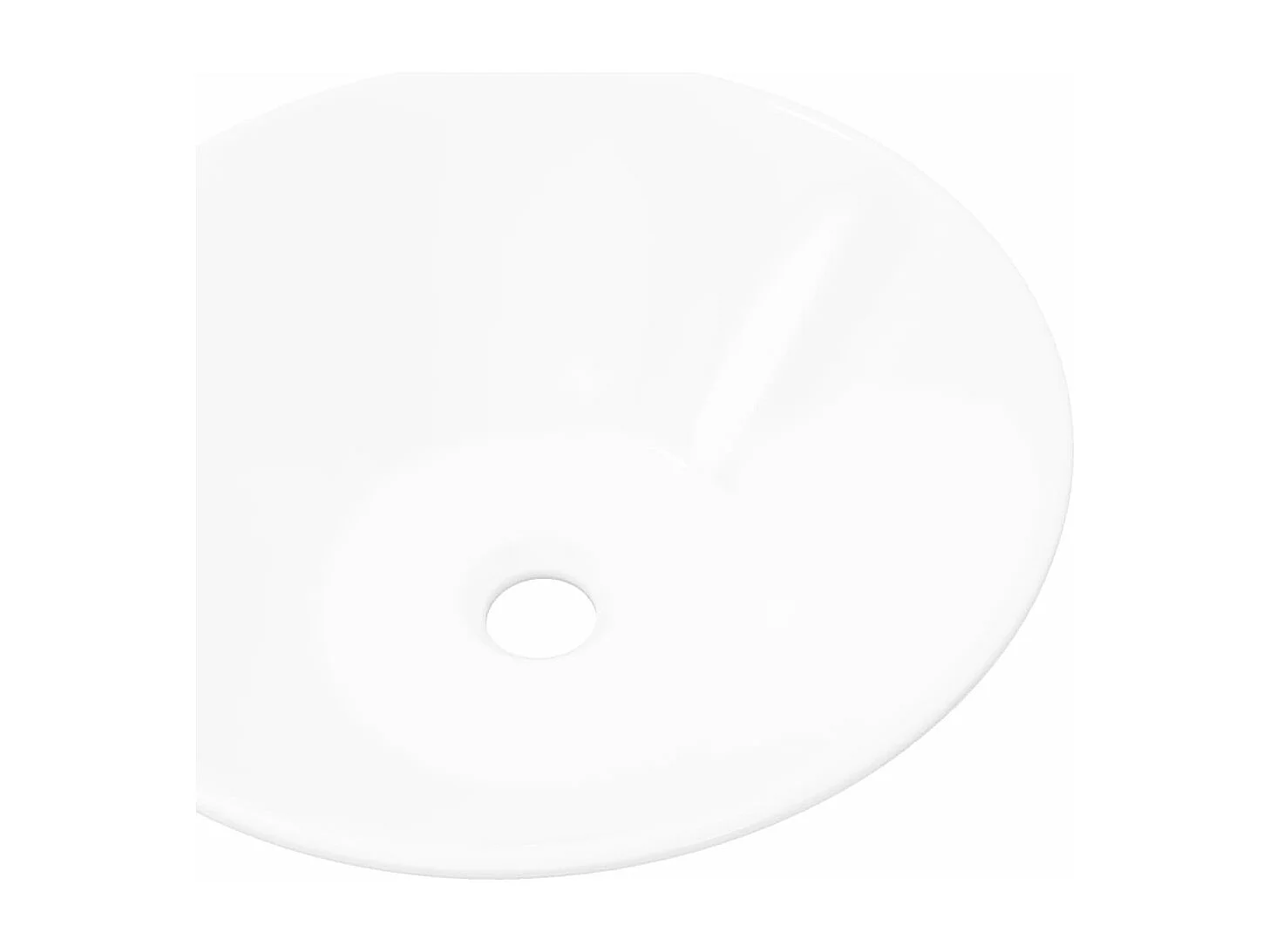 Lavabo de salle de bain en porcelaine Blanc