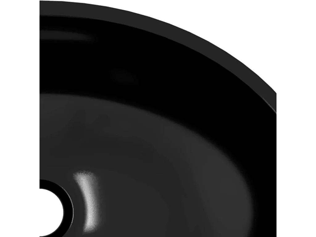 Lavabo Verre 50x37x14 cm Noir