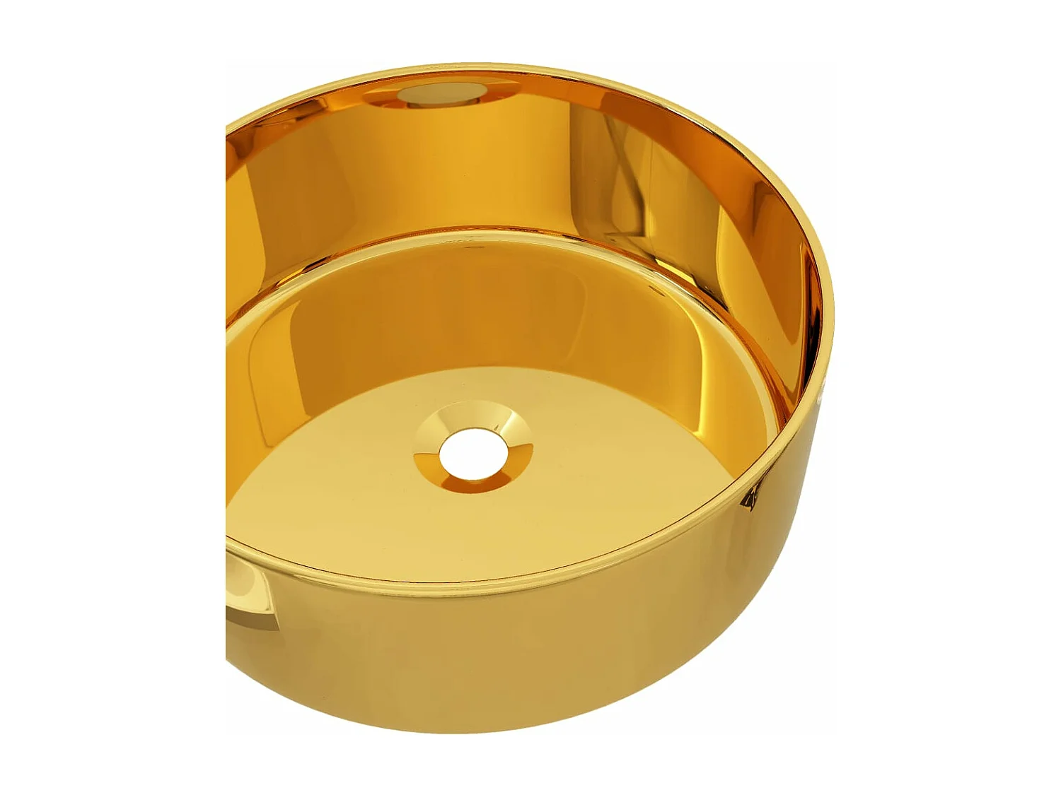 Lavabo 40 x 15 cm Céramique Doré