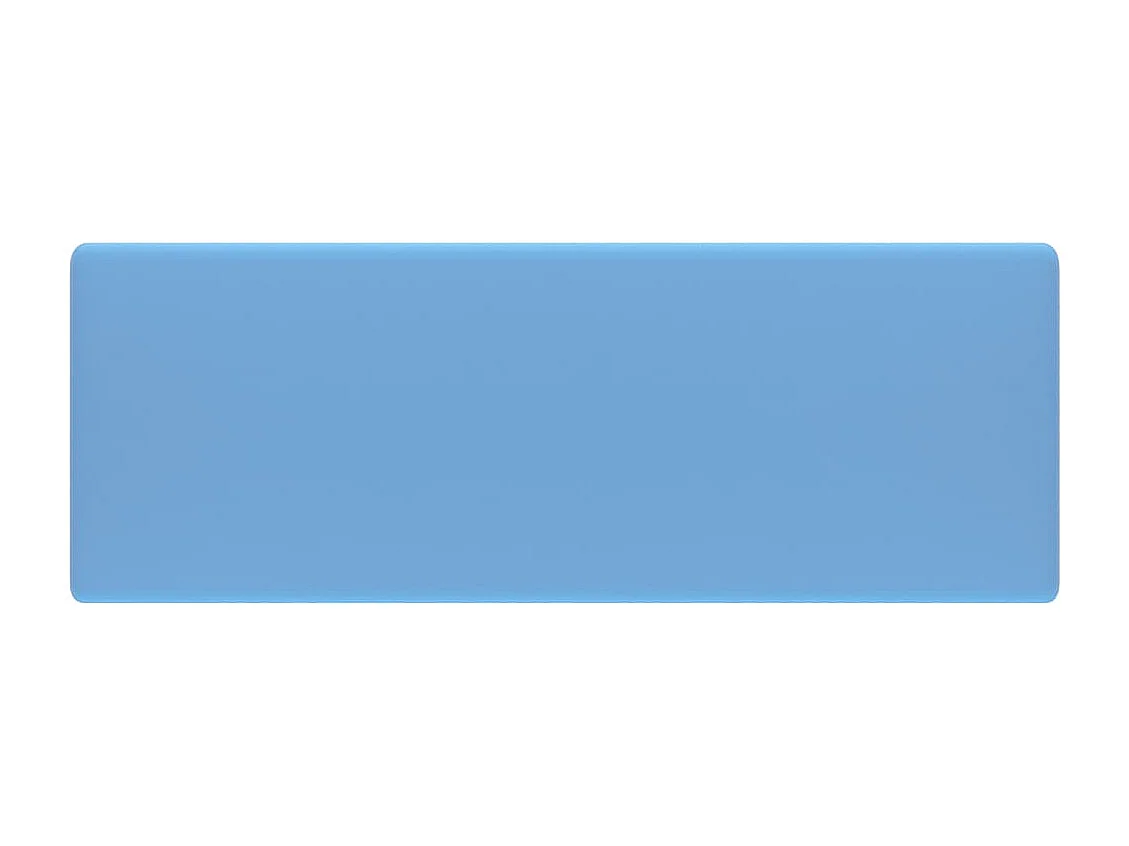 Lavabo quadrato con troppopieno Azzurro opaco 41x41 cm Ceramica