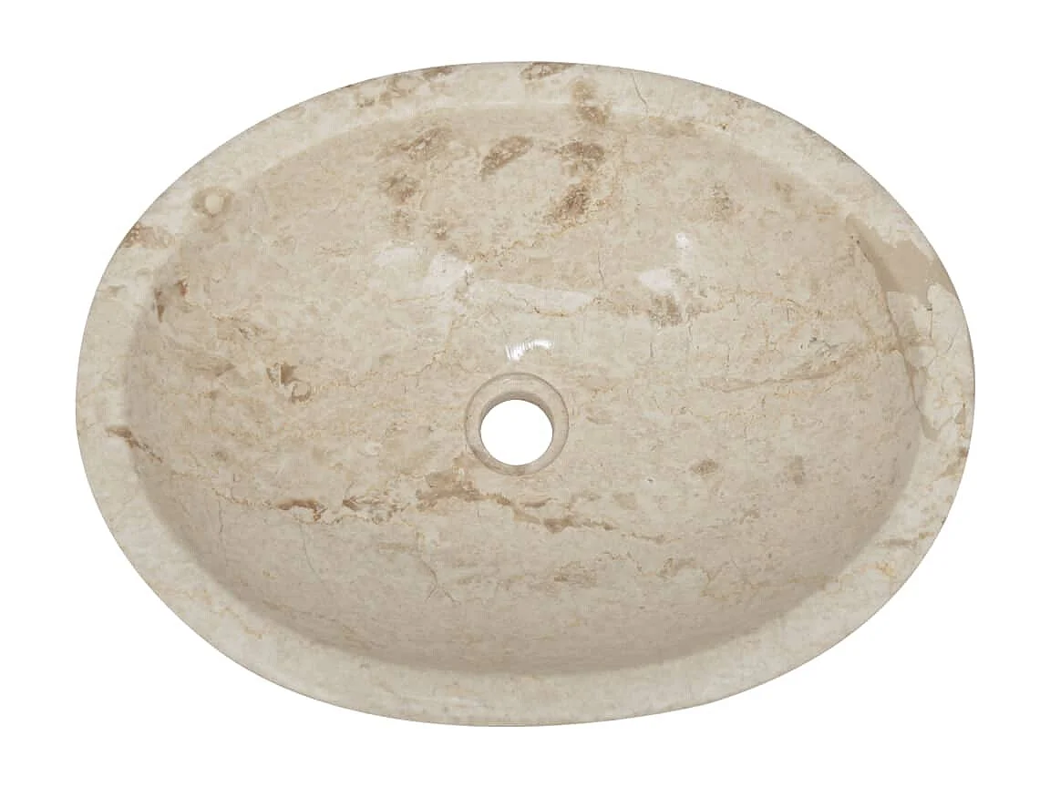 Lavabo Crema 53x40x15 cm Marmo