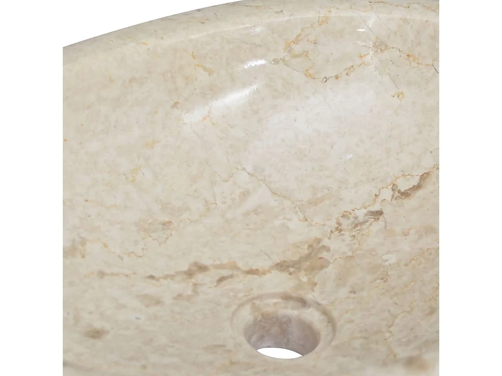 Lavabo Crema 53x40x15 cm Marmo