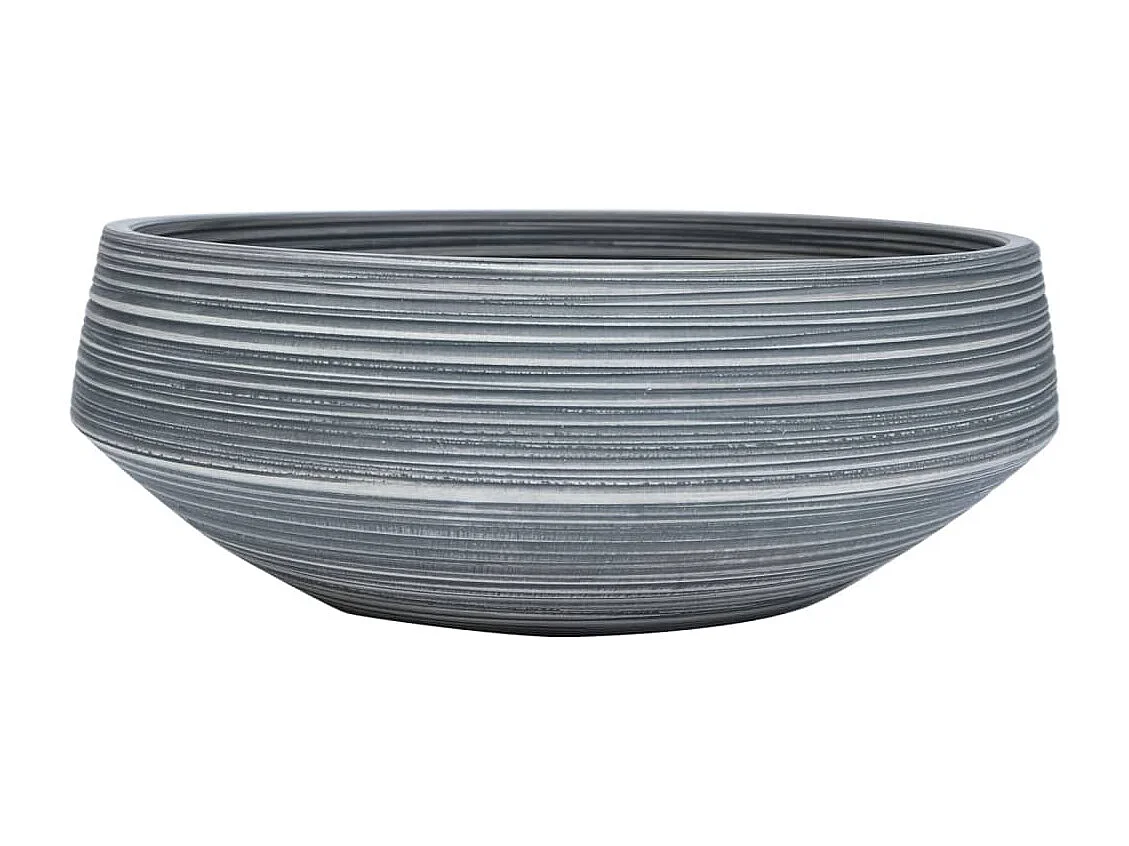 Vasque à poser gris rond Φ41x14 cm céramique