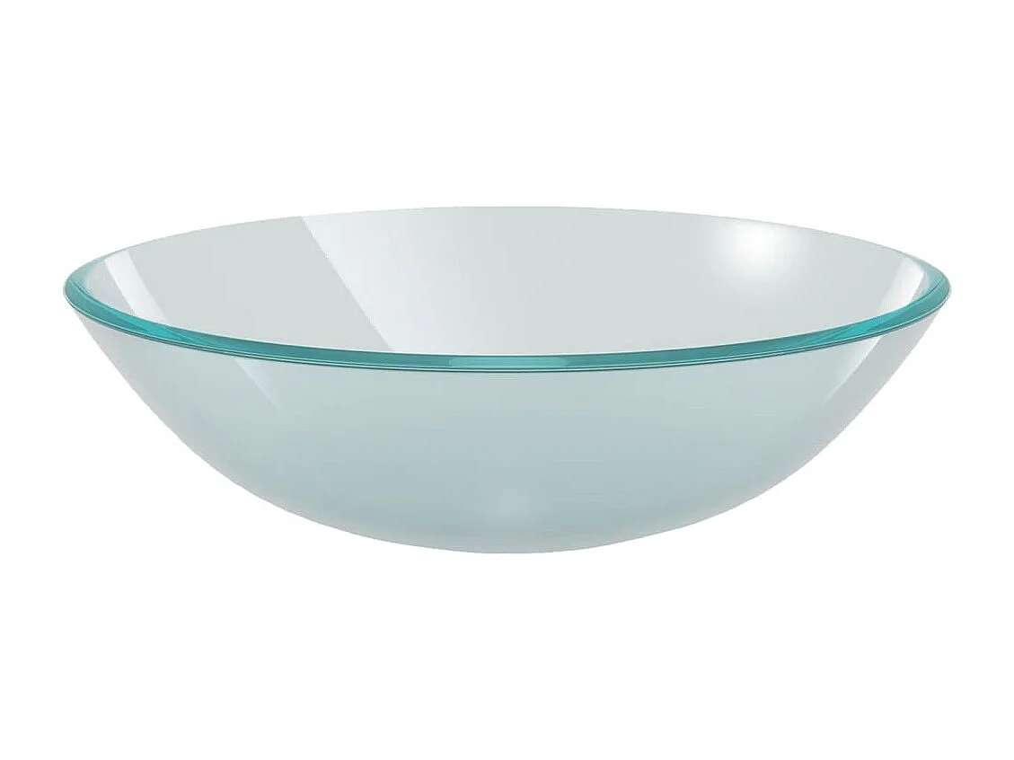 Lavabo vasca con rubinetto e piletta push-pull In vetro temperato