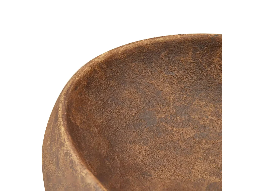 Braunes ovales Aufsatzwaschbecken 59x40x15 cm aus Keramik