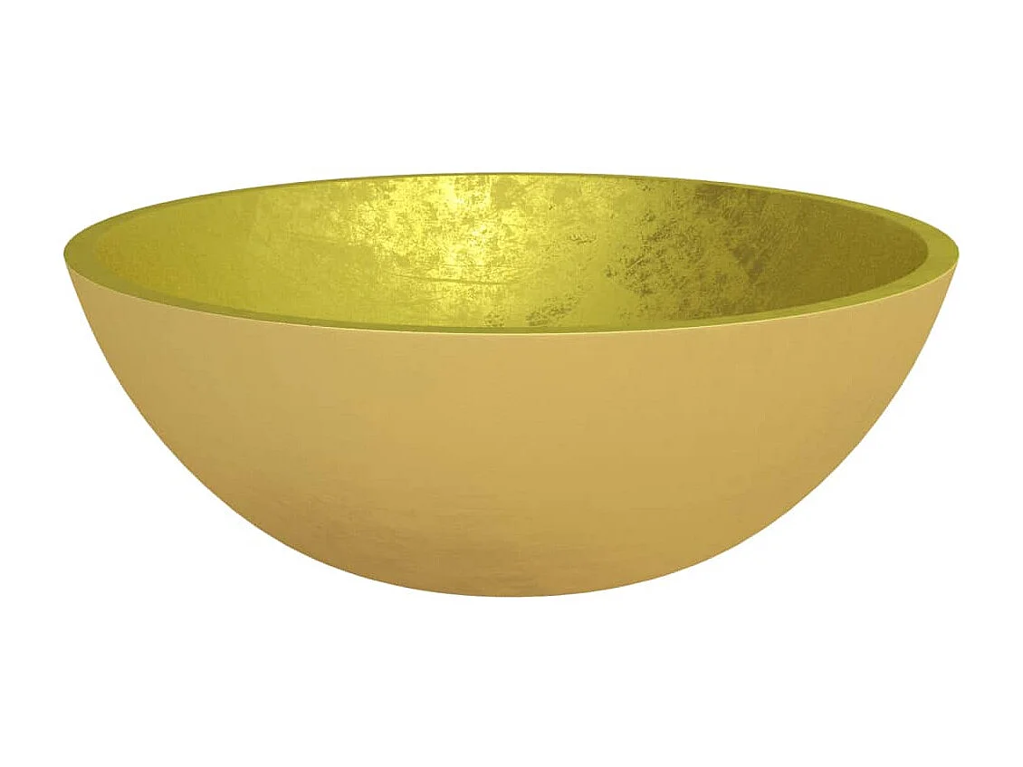 Lavabo in Vetro 50x37x14 cm Oro