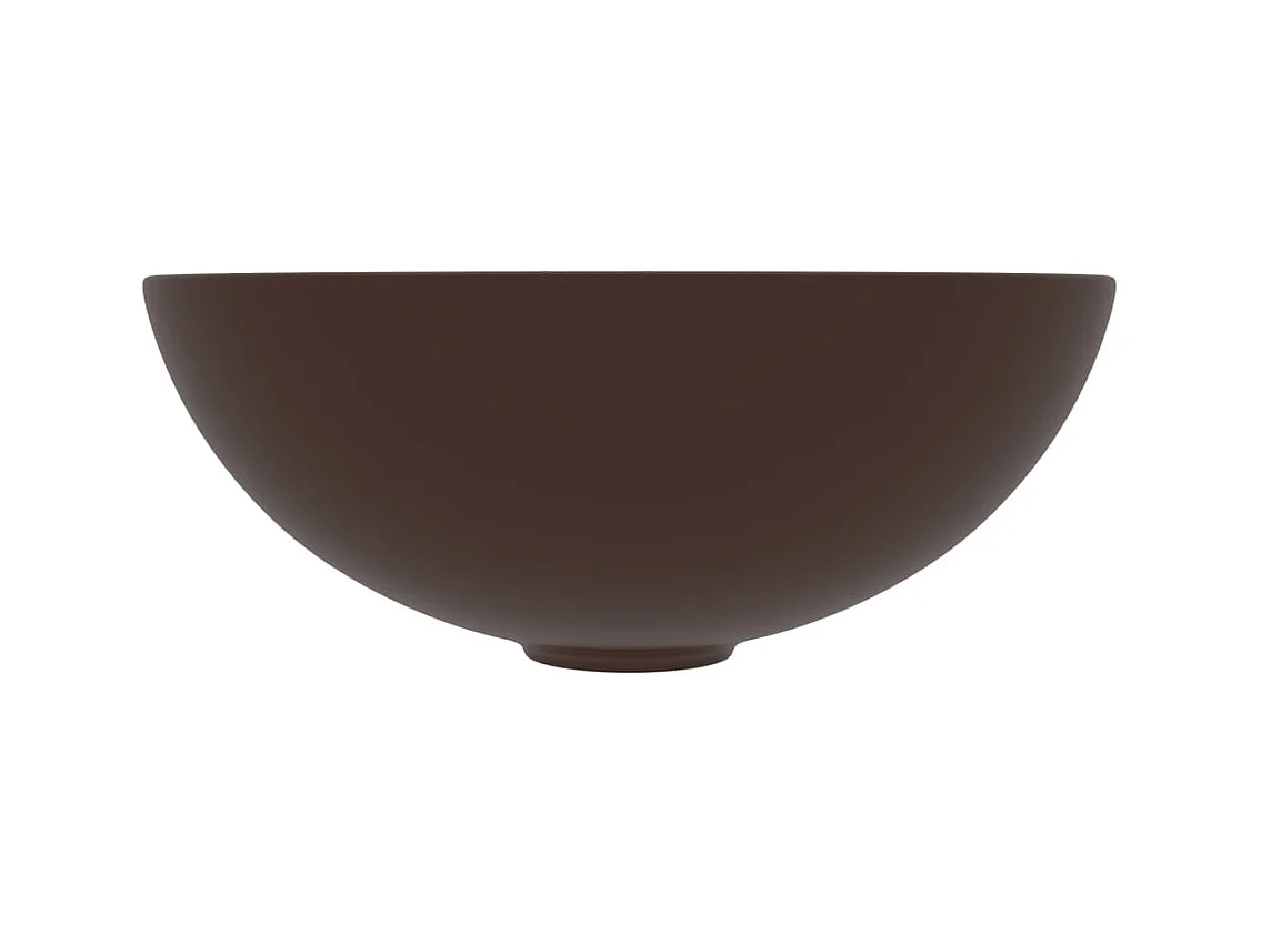 Lavabo de salle de bain Céramique Marron Rond