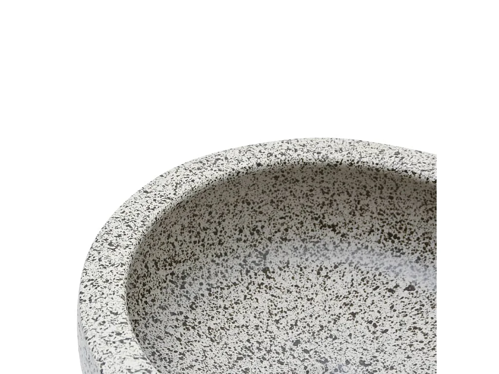 Vasque à poser gris rond Φ41x14 cm céramique