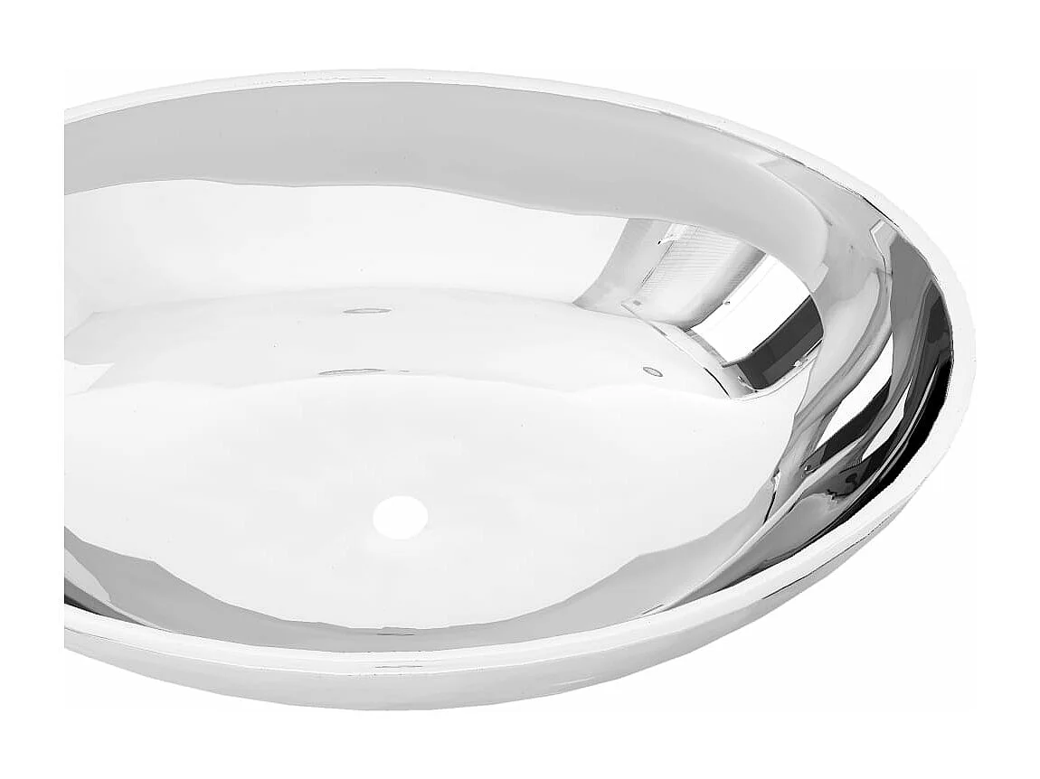 Lavabo 40 x 33 x 13,5 cm cerámica plata